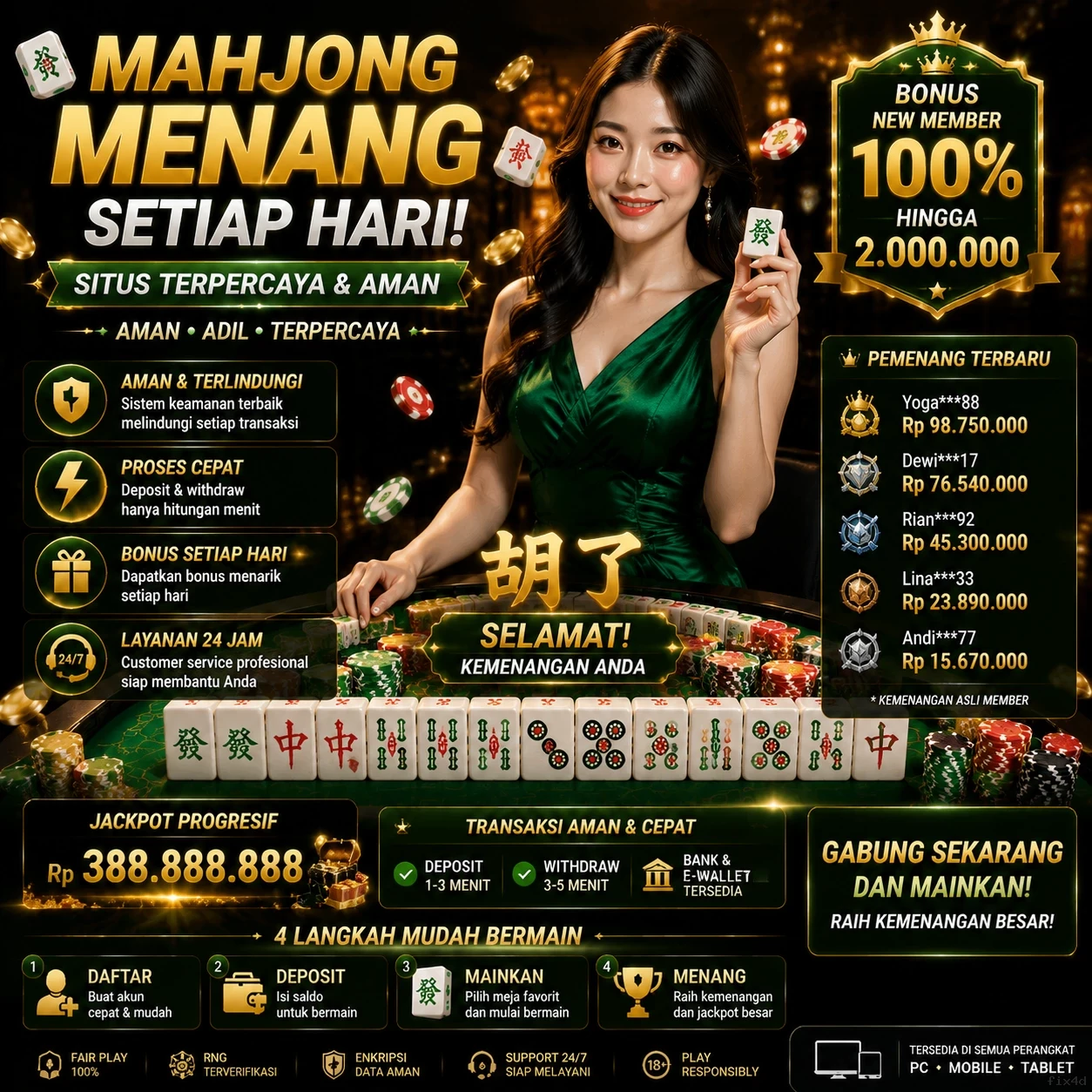 Fitur Garansi Kendala 100% screenshot